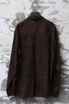 Mutedance 24 Spring/Summer Tussah Silk/Linen Round Neck Jacket Shirt Series MD-MD24SS177-ZONG PM134